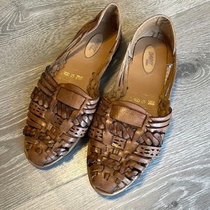 Mexican handmade brown huaraches/sandals size 8